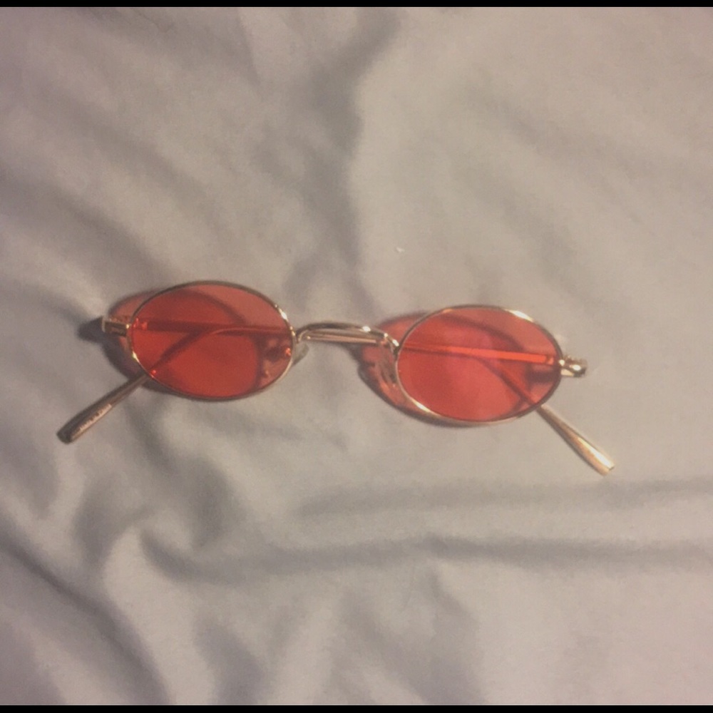 Pink Lenses and a Gold Base